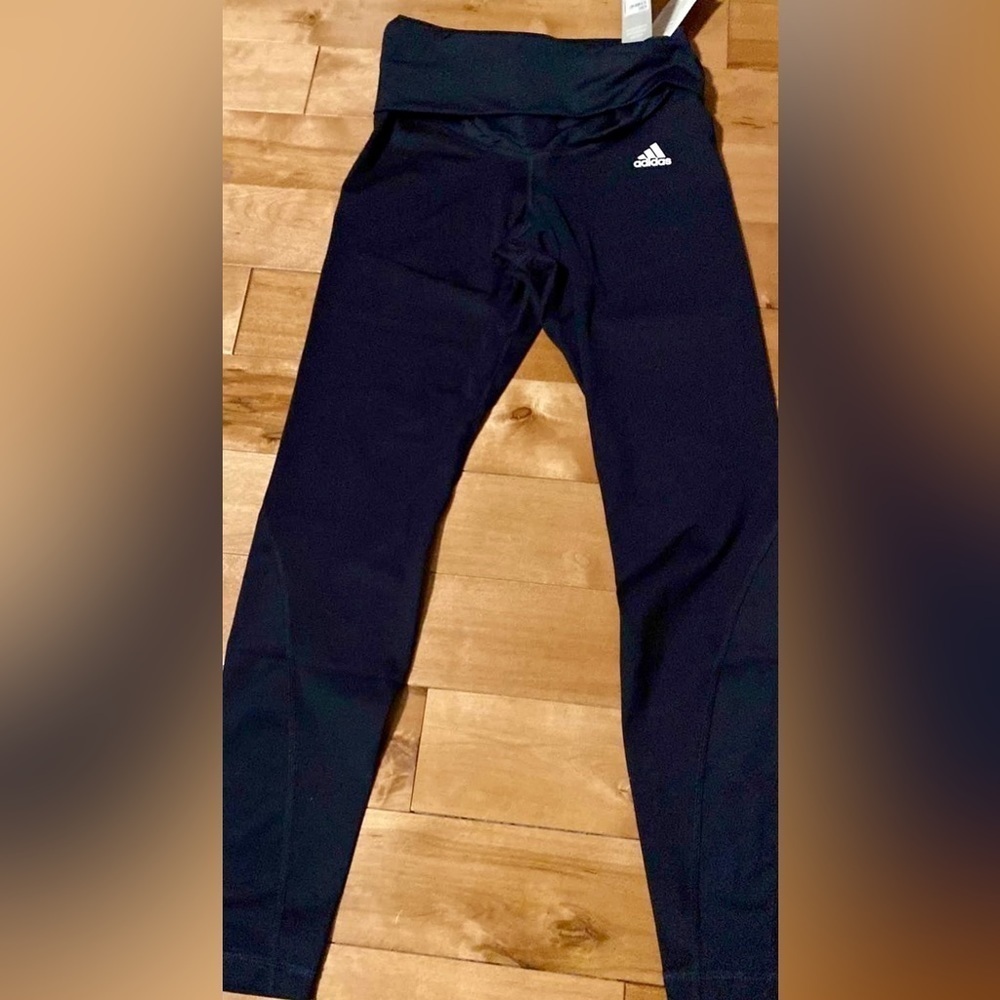 NWT Adidas Train Essentials Maternity 7/8 Tights Leggings Black Size Small